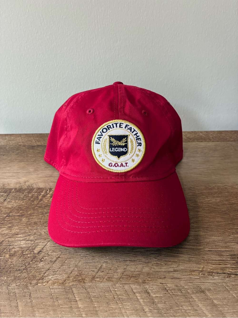 Goodfellow & Co Favorite Father G.O.A.T. Red Baseball Cap
